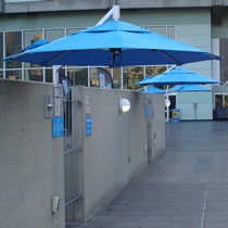 AustOpen2008 Wall Mount Umbrellas