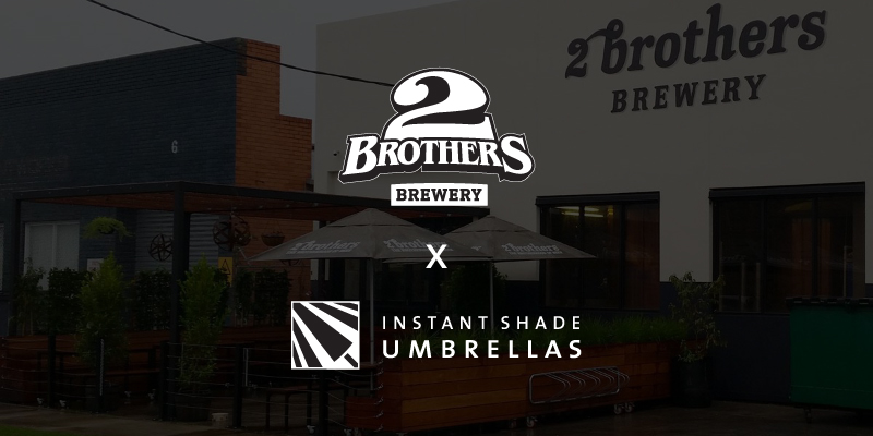 2Brothers Brewery Branded Umbrella